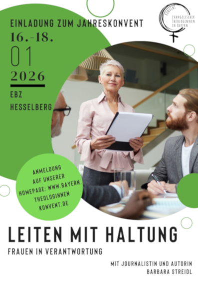 Einladung zur Jahrestagung des Konvents ev. Theologinnen in Bayern vom 16. bis 18. Januar 2026 auf dem Hesselberg